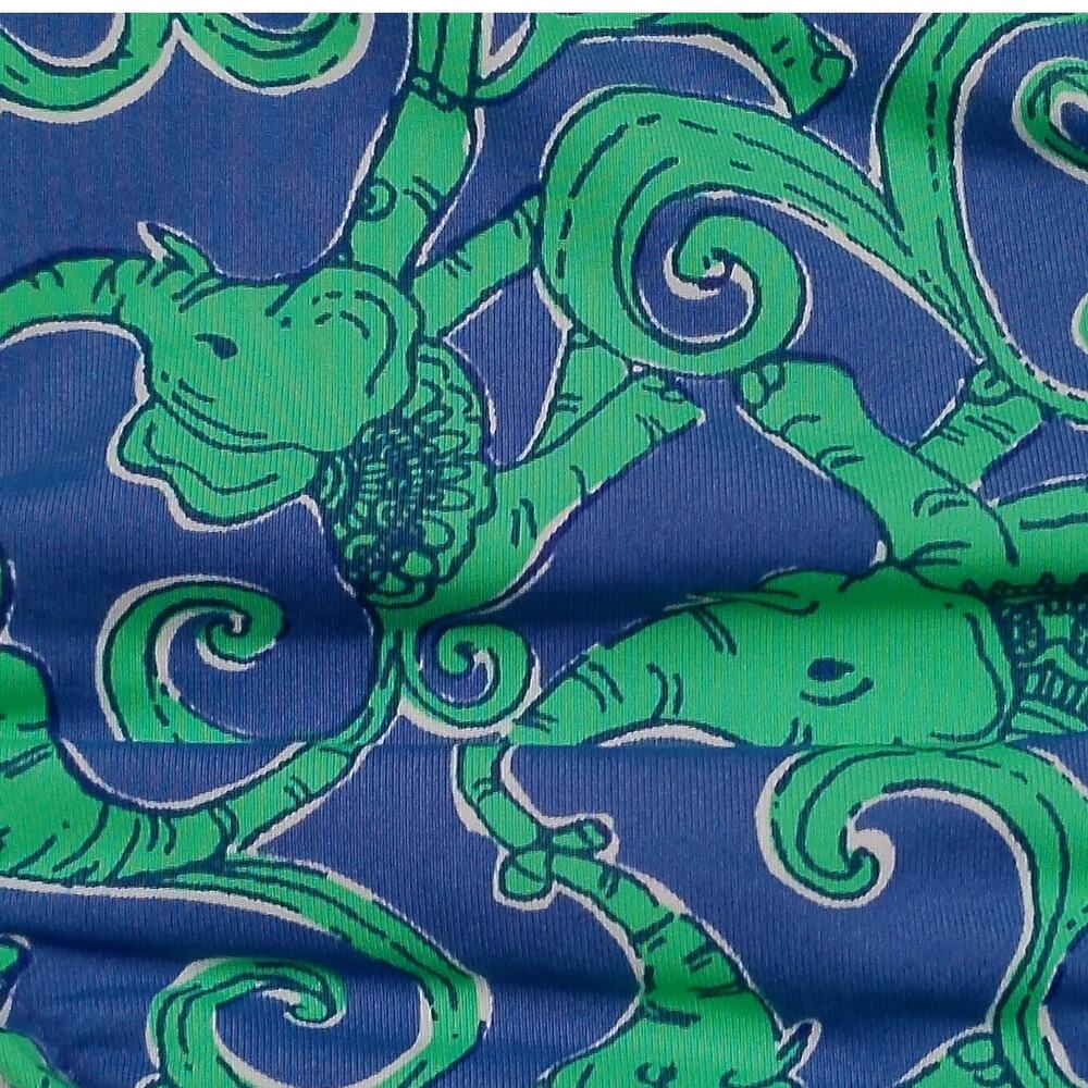 Lilly Pulitzer Green Blue Loopy Elephants Bikini Bottom MEDIUM - Picture 3 of 6